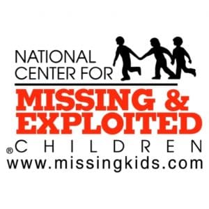 Center for National Center for Missing & Exploited Children logo tied to zvelo affiliation.